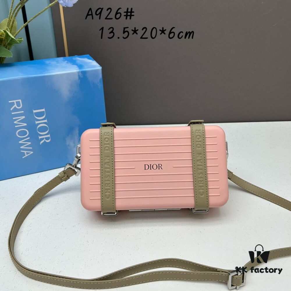 DIOᖇ 🎉🎉 & RIMOWA Limited Edition Collaborative Mini Luggage Crossbody Bag