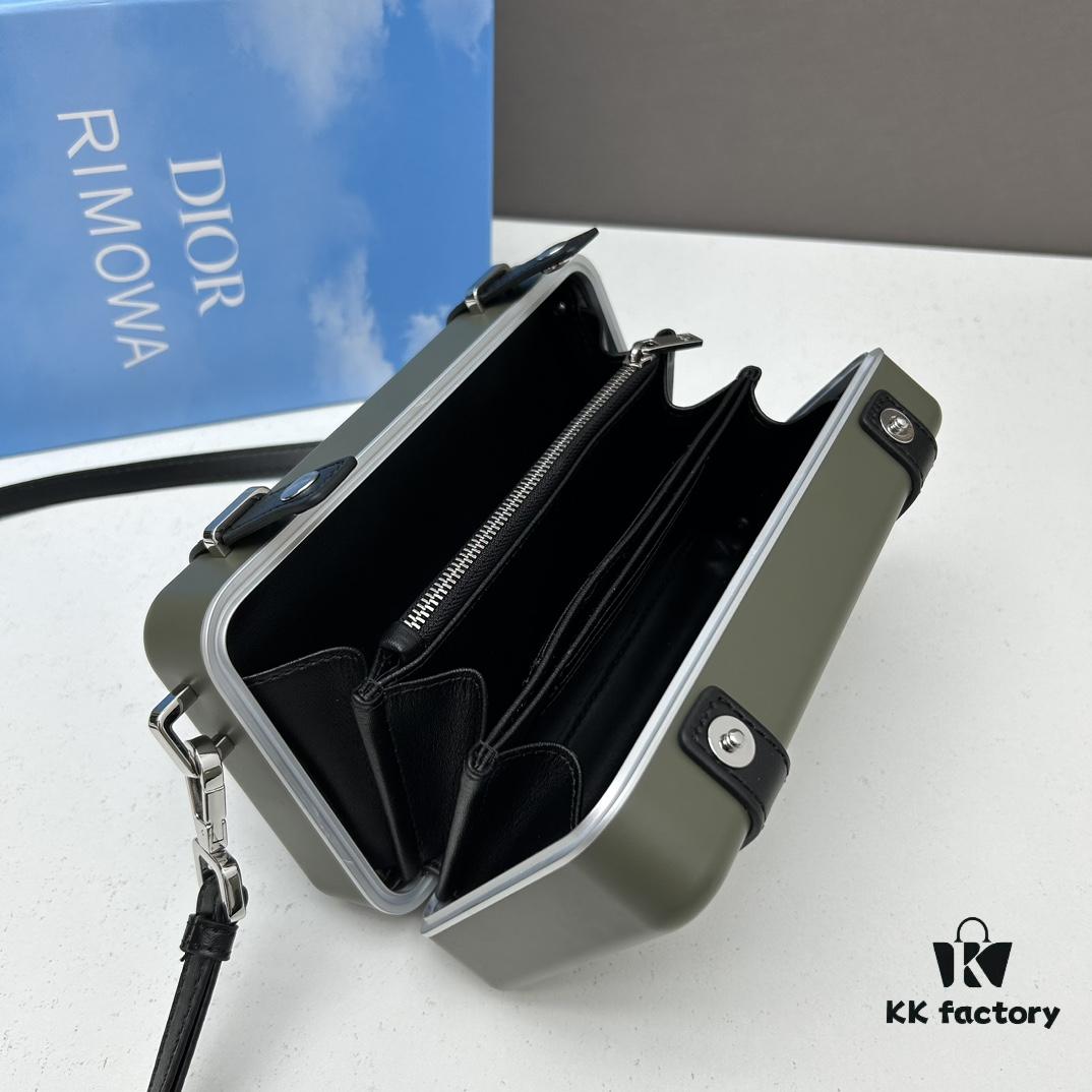 DIOᖇ🎉🎉 & RIMOWA Limited Edition Collaborative Mini Luggage Crossbody Bag