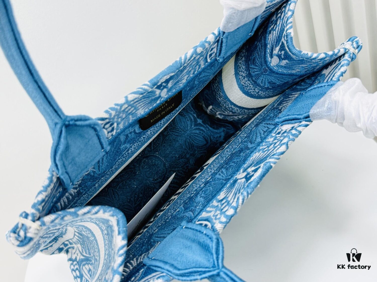 Authentic Thick Fabric Warning  ️ Small Size Book Tote