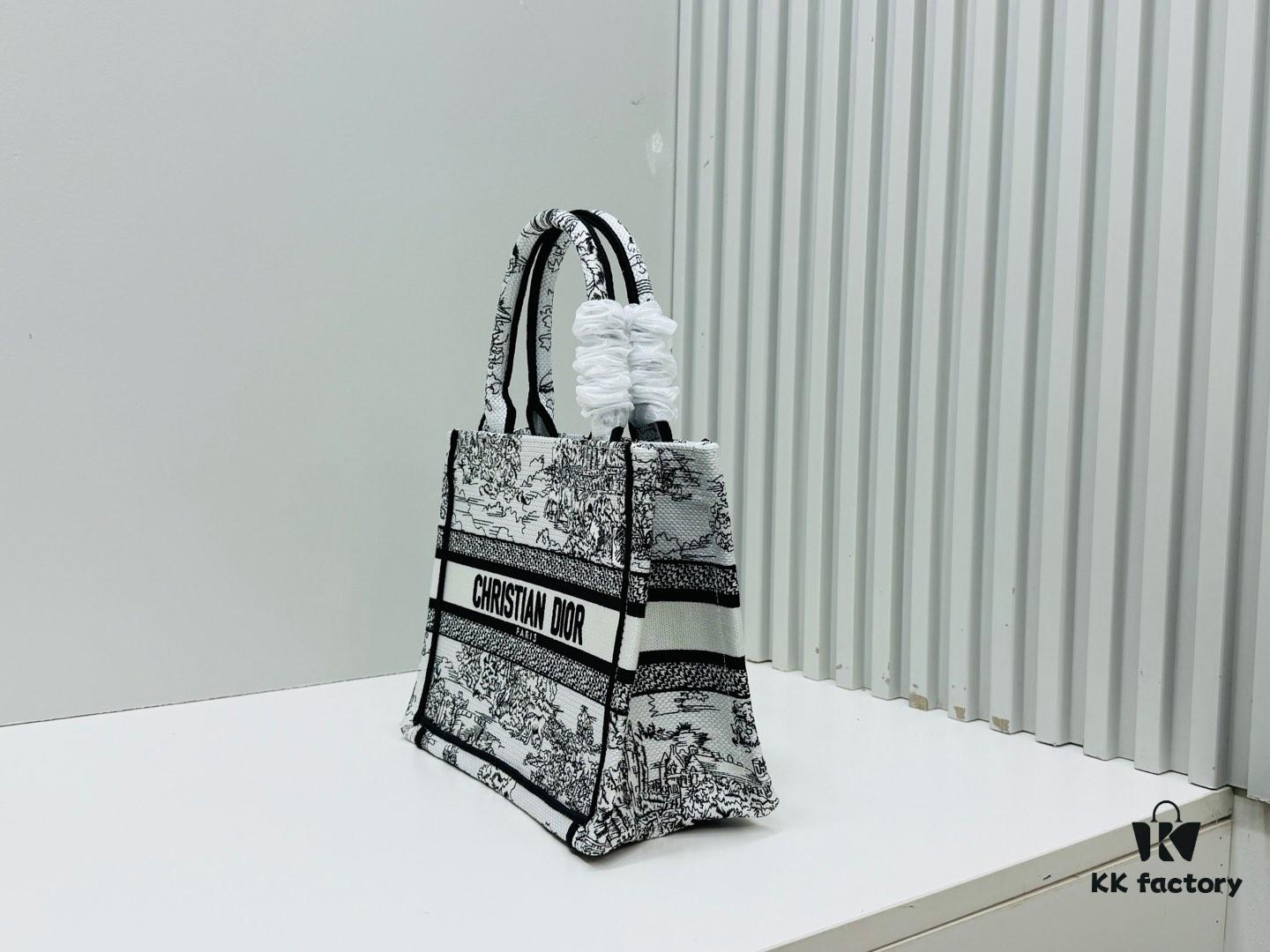 Authentic Thick Fabric Warning  ️ Small Size Book Tote