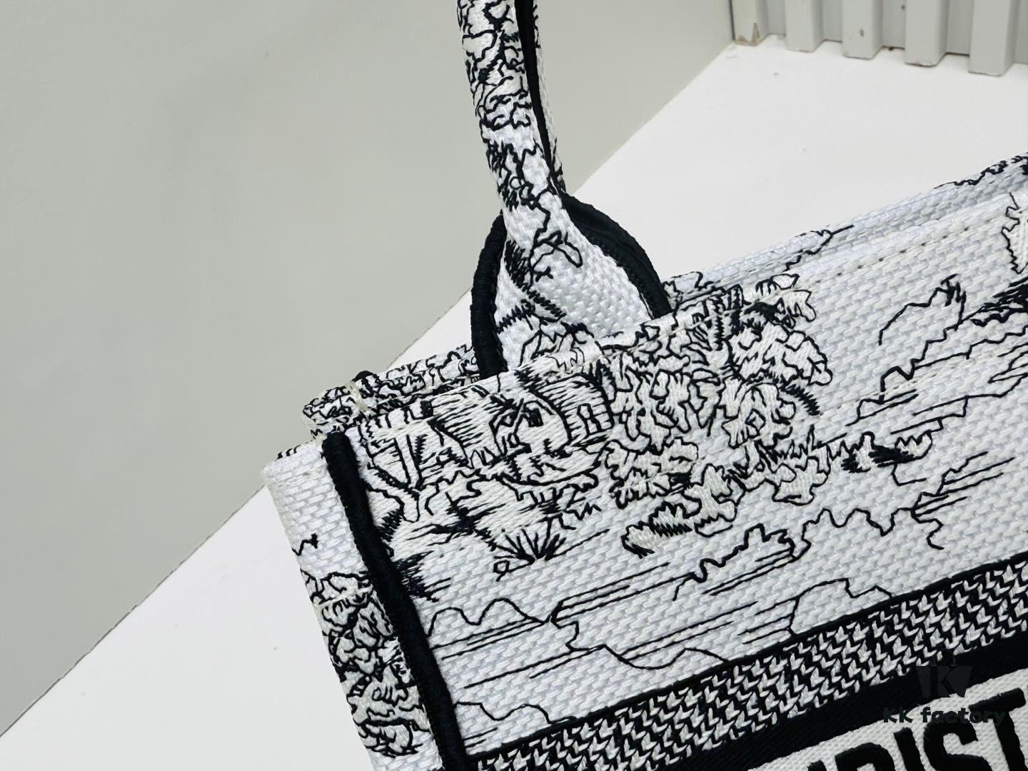 Authentic Thick Fabric Warning  ️ Small Size Book Tote