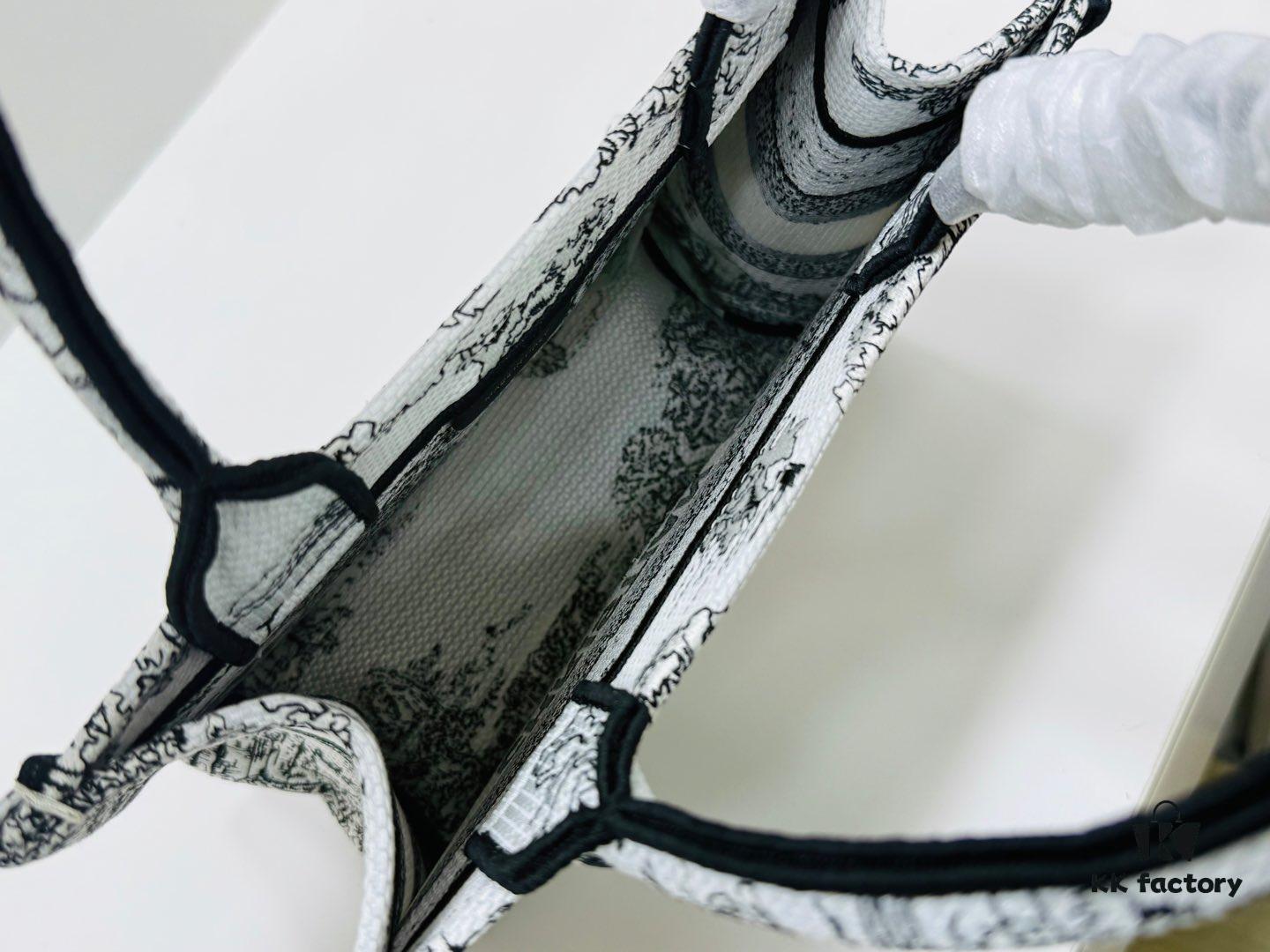 Authentic Thick Fabric Warning  ️ Small Size Book Tote