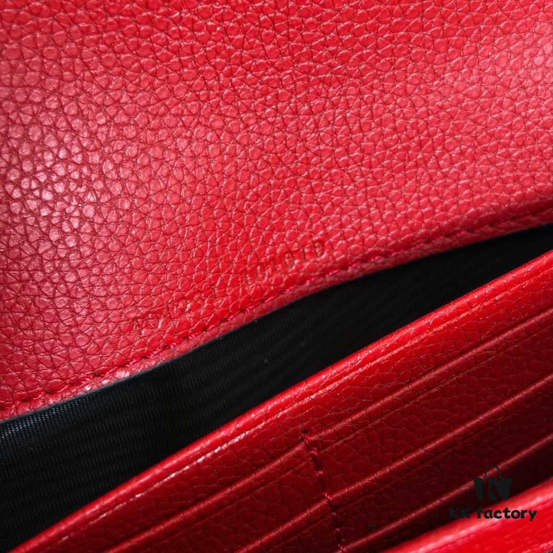 Authentic #With Box - GG Dionysus WOC Chain Mini Handbag / Wallet in Red Full Leather