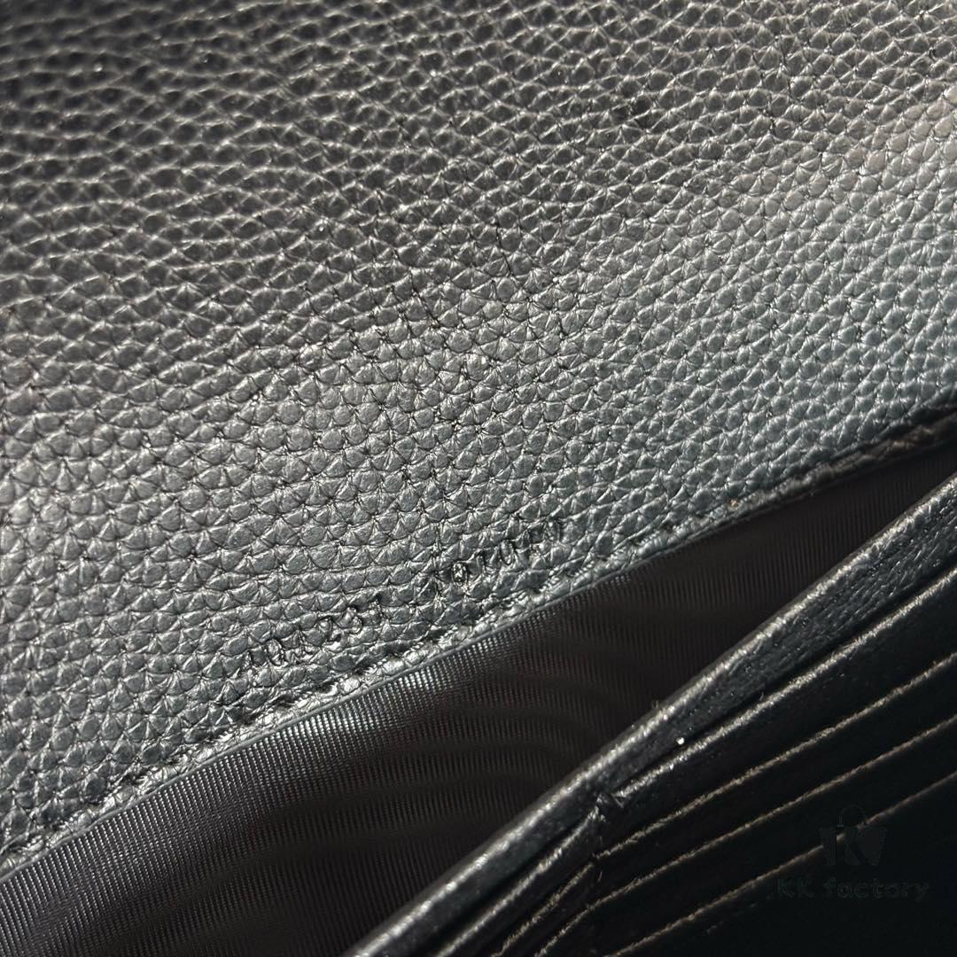 Real-shot #With Box - GG Dionysus WOC Chain Mini Handbag/Wallet in Black Full Leather with Horsehead Spur Closure and Flip Design