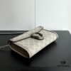 GG Dionysus WOC Chain Mini Handbag / Wallet in Oatmeal with Horsebit Closure and Flip Design