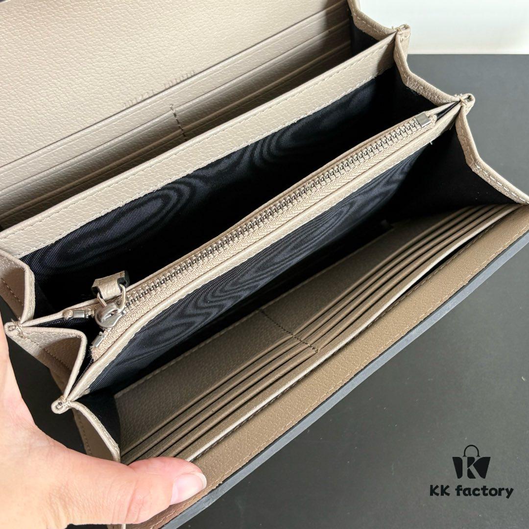 GG Dionysus WOC Chain Mini Handbag / Wallet in Oatmeal with Horsebit Closure and Flip Design