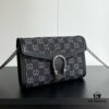 Authentic #With Box - GG Dionysus WOC Chain Mini Handbag / Wallet in Black Denim, Style No. 401231, 20×13×6cm