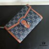 Authentic #With Box - GG Dionysus WOC Chain Mini Handbag/Wallet in Blue Denim, Style No. 401231, Size: 20×13×6cm