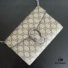 GG Dionysus WOC Chain Mini Handbag / Wallet with Khaki Lining, Horsehead Stirrup Closure and Flip Design