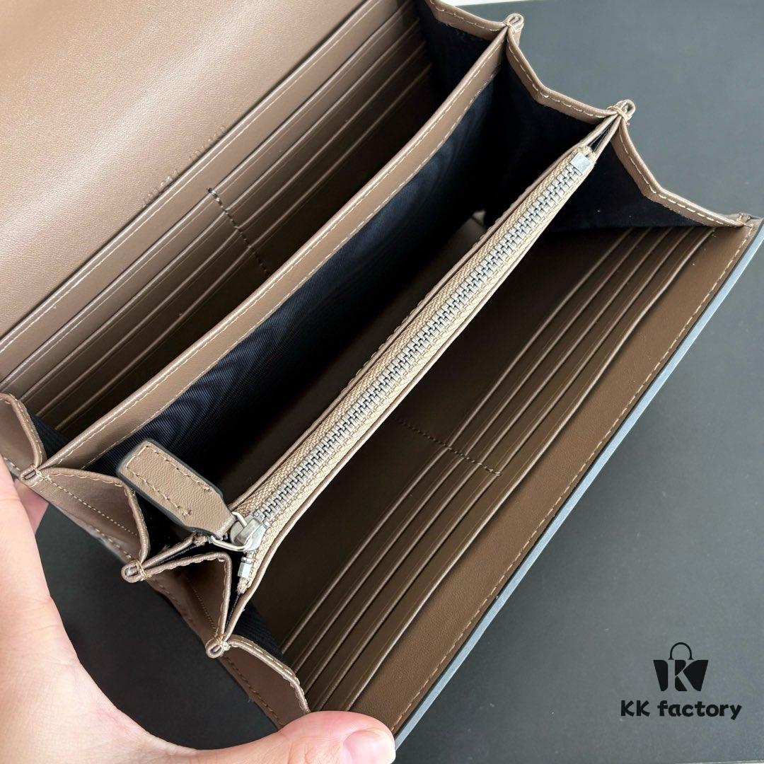 GG Dionysus WOC Chain Mini Handbag / Wallet with Khaki Lining, Horsehead Stirrup Closure and Flip Design