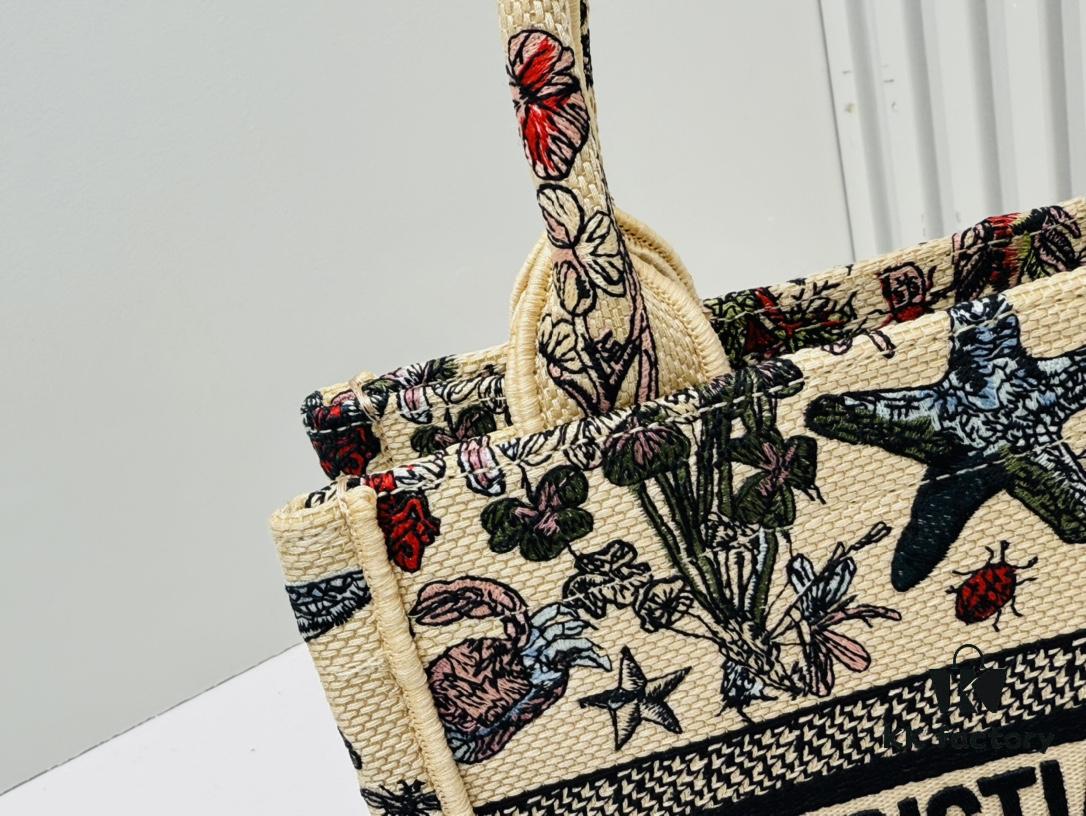 Authentic Thick Fabric Warning  ️ Small Size Book Tote