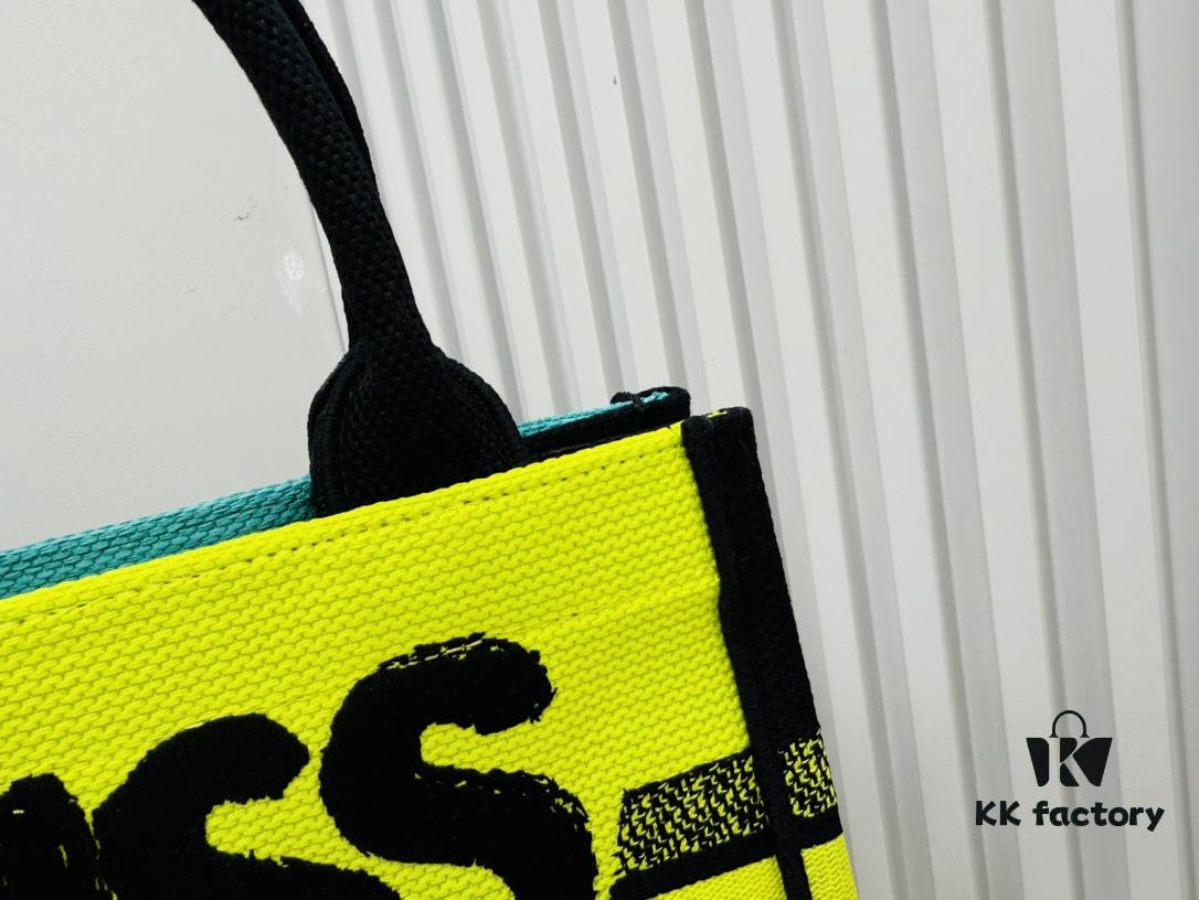 Authentic Thick Fabric Warning  ️ Small Size Book Tote