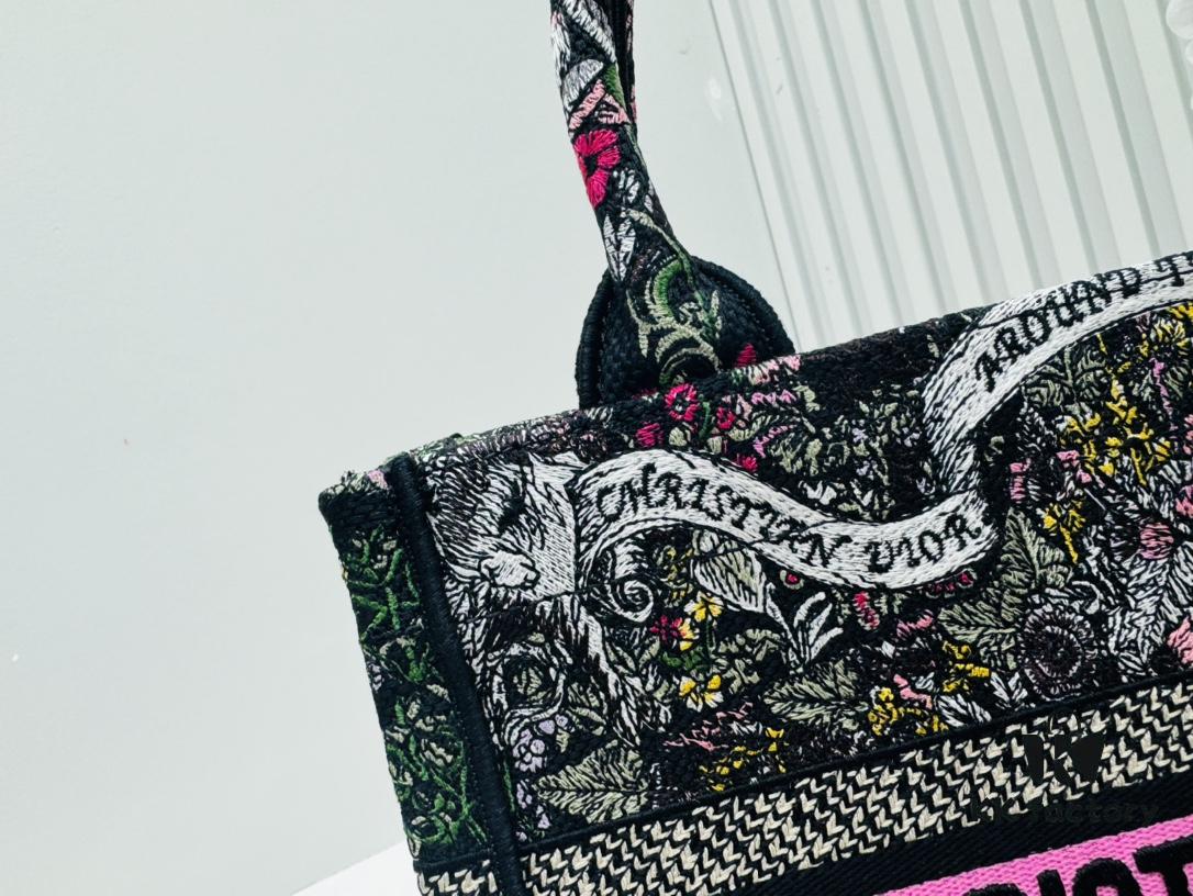 Authentic Thick Fabric Warning  ️ Small Size Book Tote