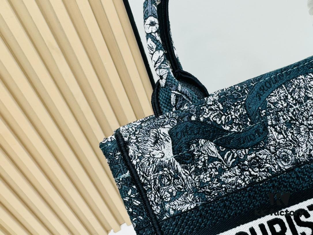 Authentic Thick Fabric Warning  ️ Small Size Book Tote