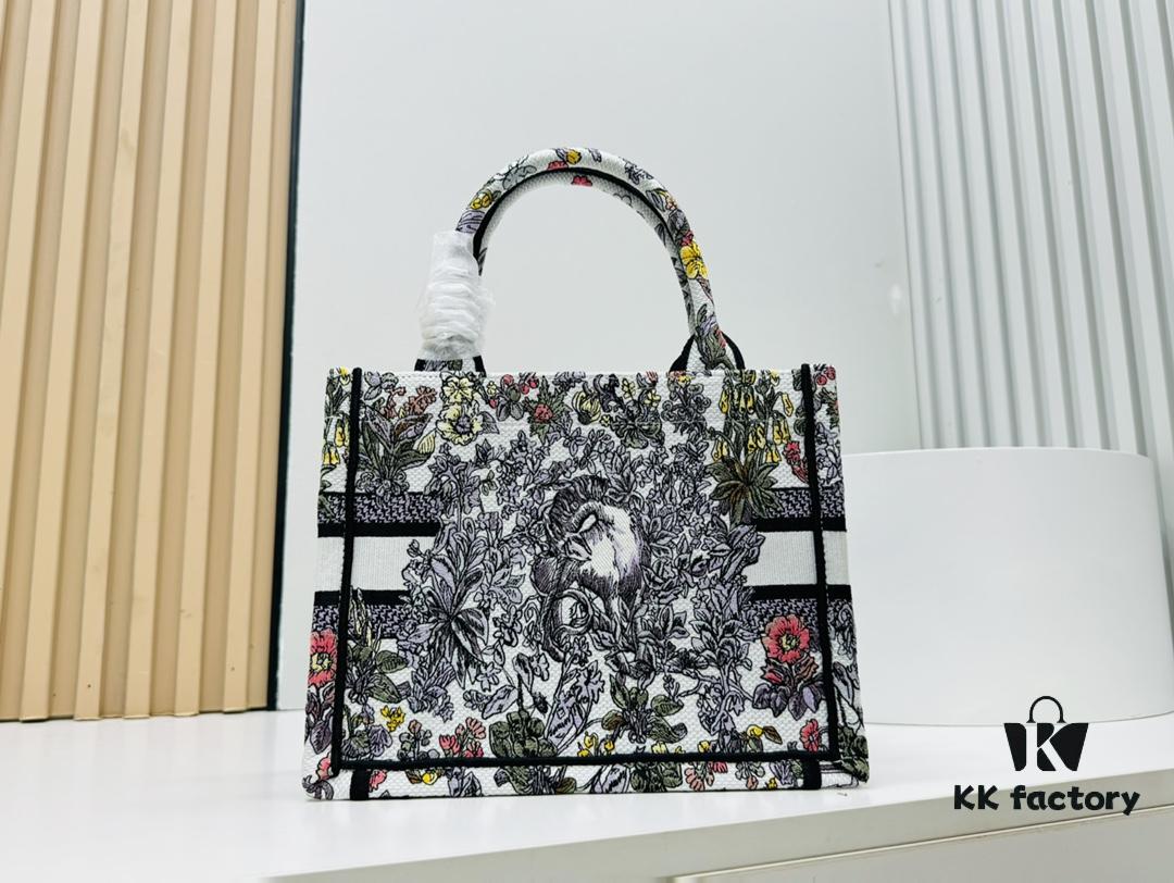 Authentic Thick Fabric Warning  ️ Small Size Book Tote