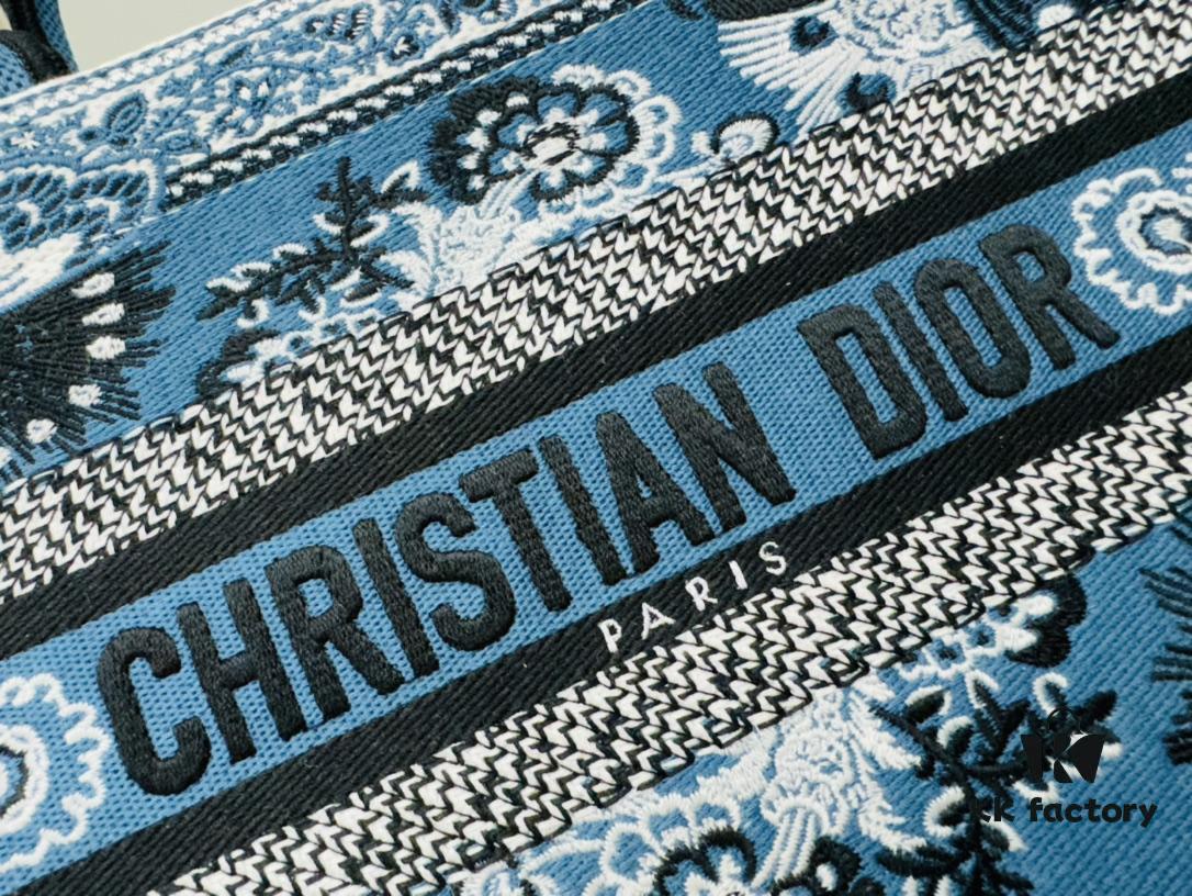 Authentic Thick Fabric Warning  ️ Small Blue Butterfly Book Tote