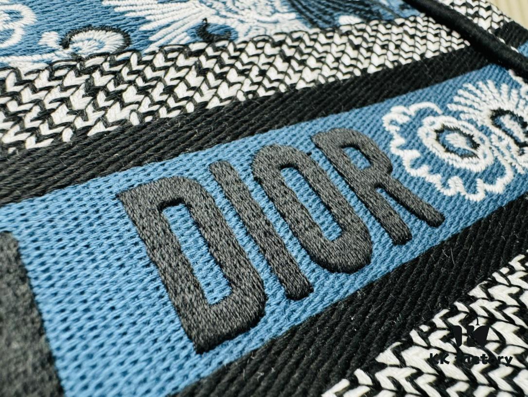 Authentic Thick Fabric Warning  ️ Small Blue Butterfly Book Tote