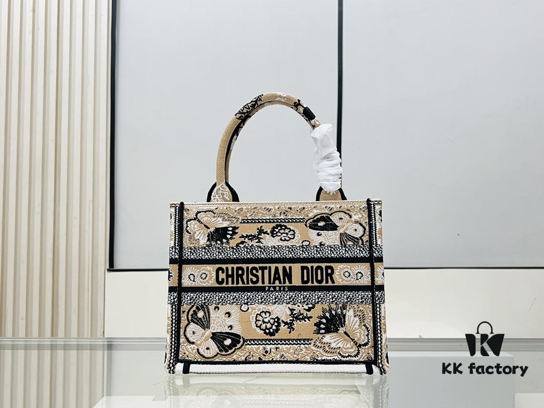 Authentic Thick Fabric Warning  ️ Small Apricot Butterfly [Book Tote]