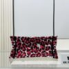 Authentic Thick Fabric Warning  ️ Small Red Leopard Print 'Book Tote'