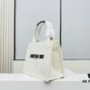 Authentic Thick Fabric  ️ Small White Lace Book Tote