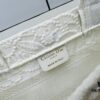 Authentic Thick Fabric  ️ Small White Lace Book Tote