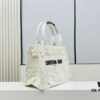 Authentic Thick Fabric Warning  ️ Small White Floral 'Book Tote'