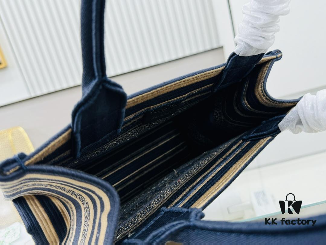 Authentic Thick Fabric Warning  ️ Small Size Book Tote