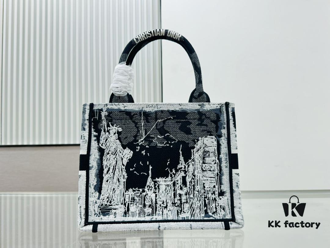 Authentic Thick Fabric Warning  ️ Small Size Book Tote