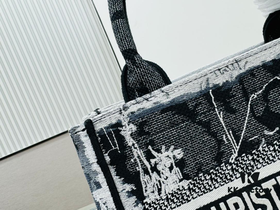 Authentic Thick Fabric Warning  ️ Small Size Book Tote