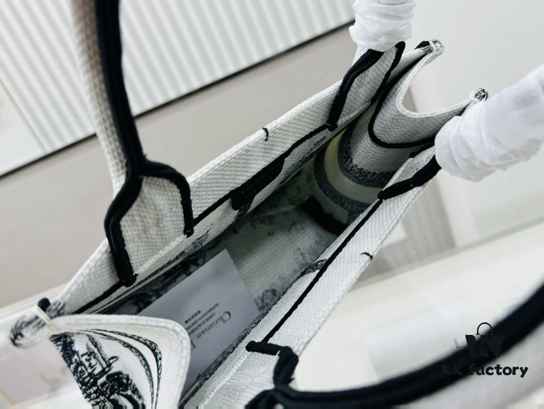 Authentic Thick Fabric Warning  ️ Small Size Book Tote