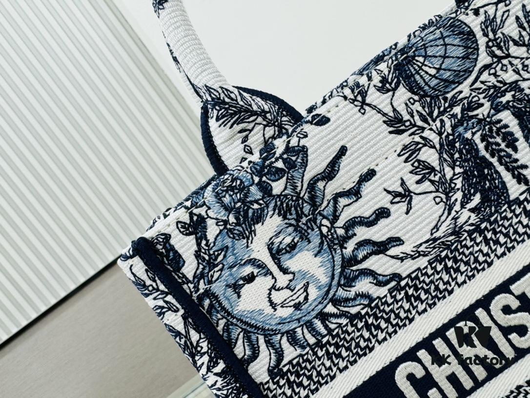 Authentic Thick Fabric Warning  ️ Small Size Book Tote