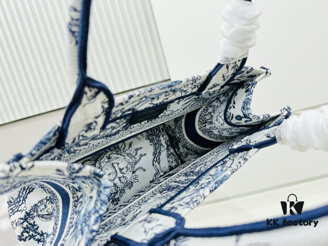 Authentic Thick Fabric Warning  ️ Small Size Book Tote