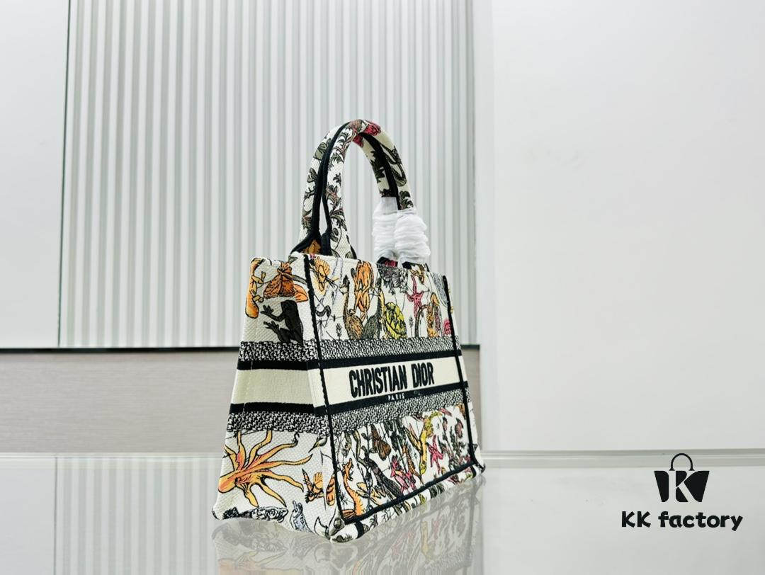 Authentic Thick Fabric Warning  ️ Small Size Book Tote