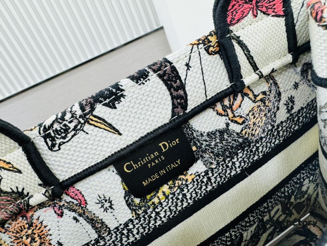 Authentic Thick Fabric Warning  ️ Small Size Book Tote