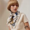 Luxury Custom Sweet Harness Double-Sided 90 Silk Scarf
