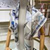 Luxury Custom Sweet Harness Double-Sided 90 Silk Scarf