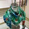 Luxury Custom Crystal Valley Double-Sided 90 Silk Scarf