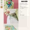 Luxury Custom 'Artist's Garden Double-Sided 90' Silk Scarf, 100% Premium 18 Momme Double-Faced Twill Silk, 90cm x 90cm