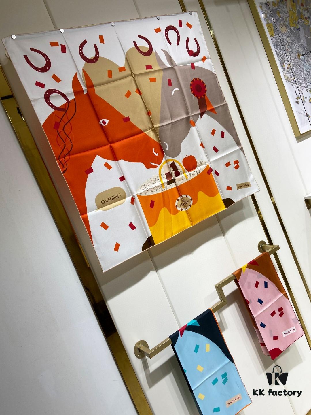 New Arrival 💫 Hermès Silk Scarf, Top-tier Craftsmanship, Exceptional Value! Recommended by All Who Bought!