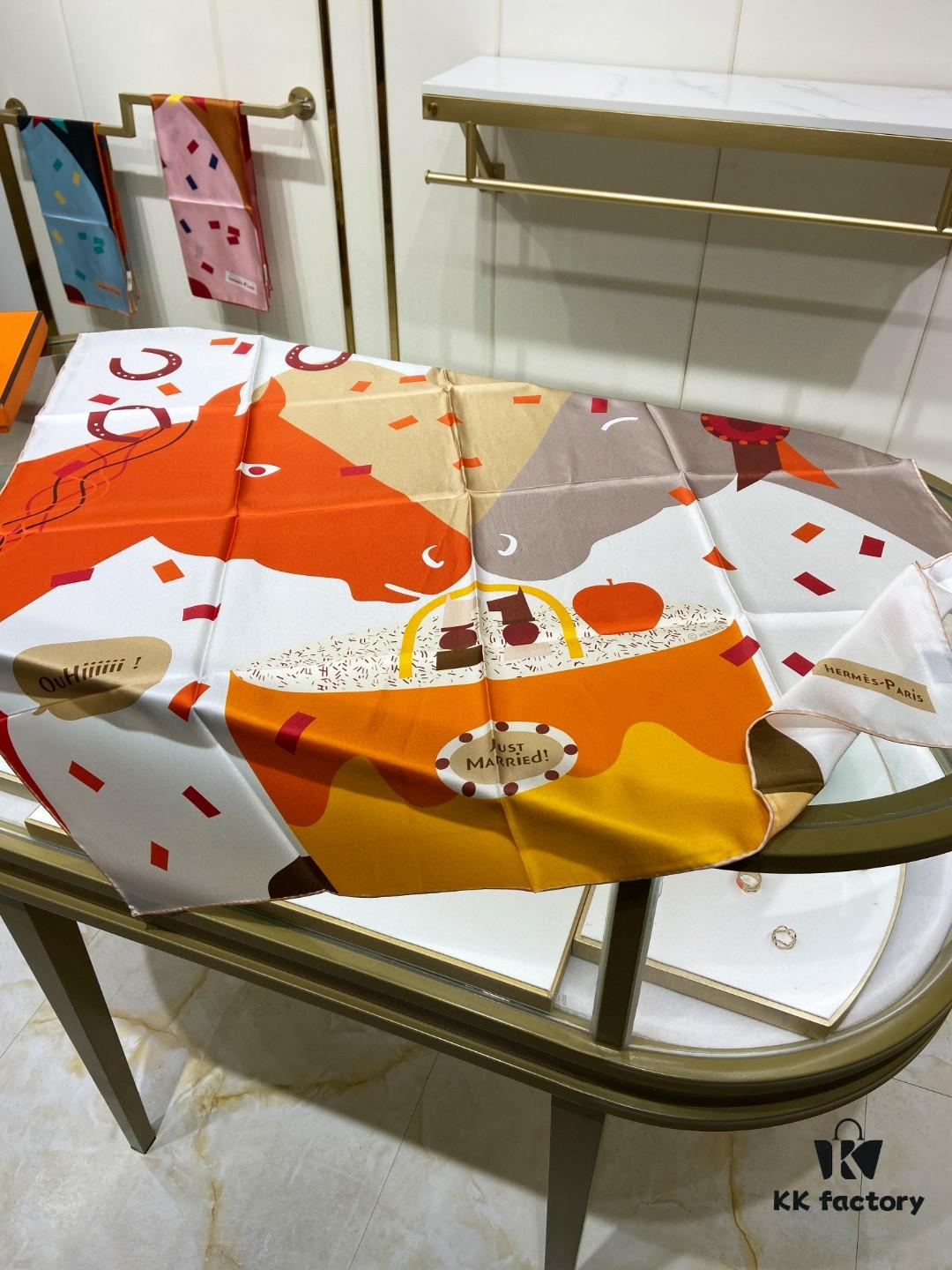 New Arrival 💫 Hermès Silk Scarf, Top-tier Craftsmanship, Exceptional Value! Recommended by All Who Bought!