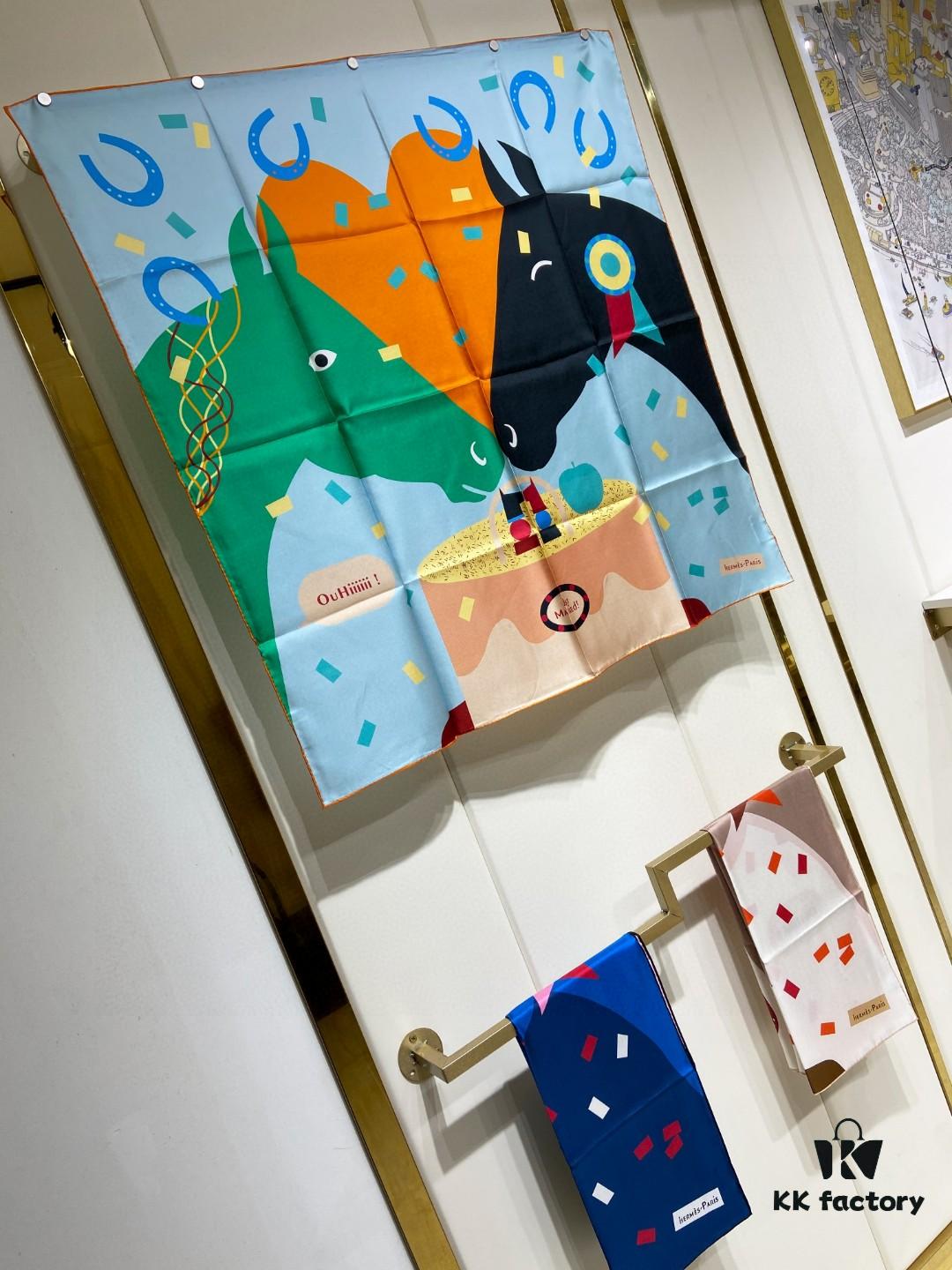 New Arrival 💫 Hermès Silk Scarf, Top-tier Craftsmanship, Exceptional Value! Recommended by All Who Bought!