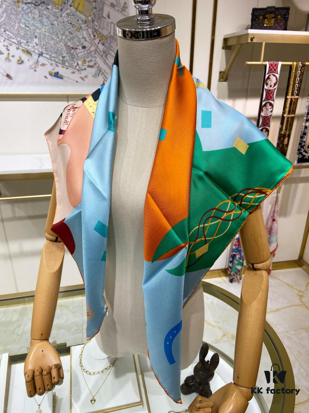 New Arrival 💫 Hermès Silk Scarf, Top-tier Craftsmanship, Exceptional Value! Recommended by All Who Bought!