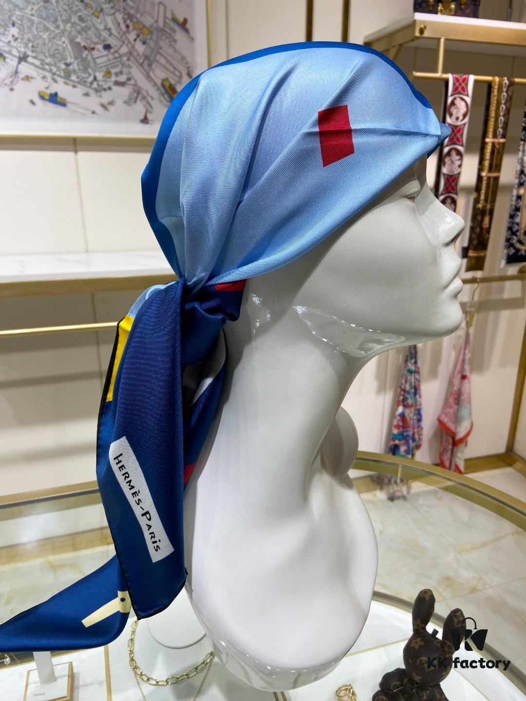 New Arrival 💫 Hermès Silk Scarf, Premium Craftsmanship, Incredible Value! Top-Quality Twill Silk, 90cm x 90cm