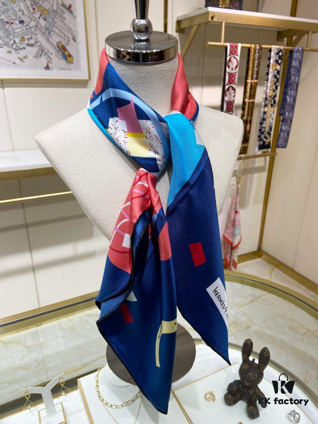 New Arrival 💫 Hermès Silk Scarf, Premium Craftsmanship, Incredible Value! Top-Quality Twill Silk, 90cm x 90cm