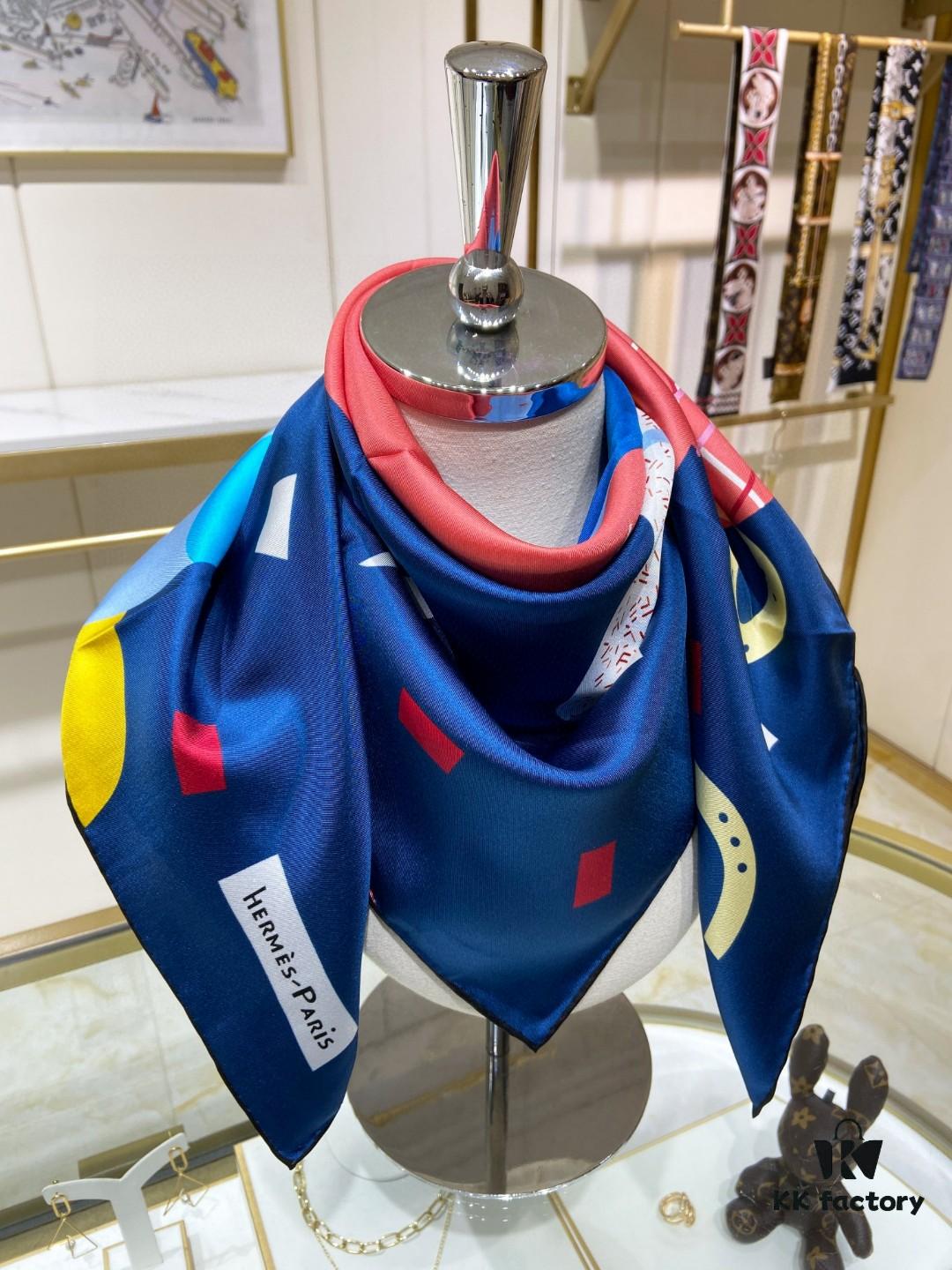 New Arrival 💫 Hermès Silk Scarf, Premium Craftsmanship, Incredible Value! Top-Quality Twill Silk, 90cm x 90cm