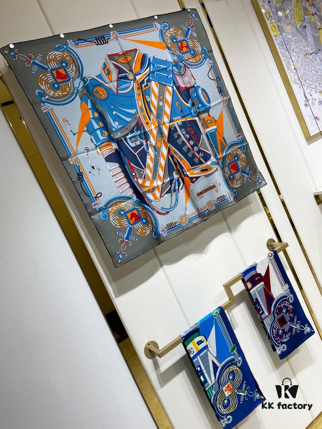 New Arrival💫 Hermès Single-Sided 100% Pure Silk Square Scarf, Top-Tier Craftsmanship, Highly Recommended!