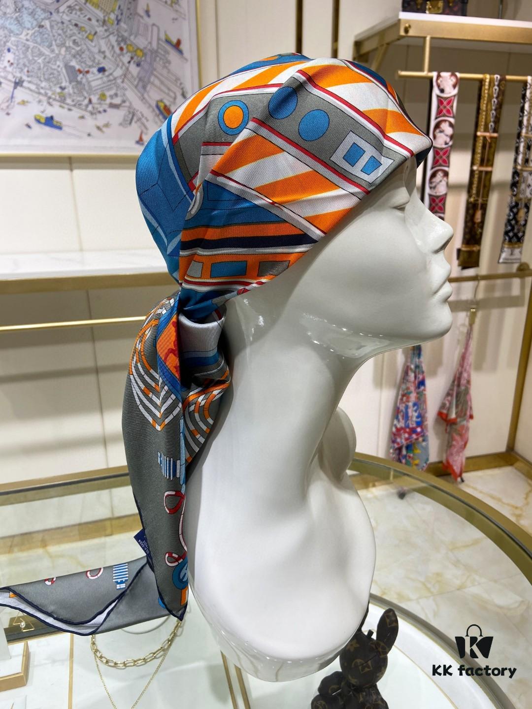 New Arrival💫 Hermès Single-Sided 100% Pure Silk Square Scarf, Top-Tier Craftsmanship, Highly Recommended!