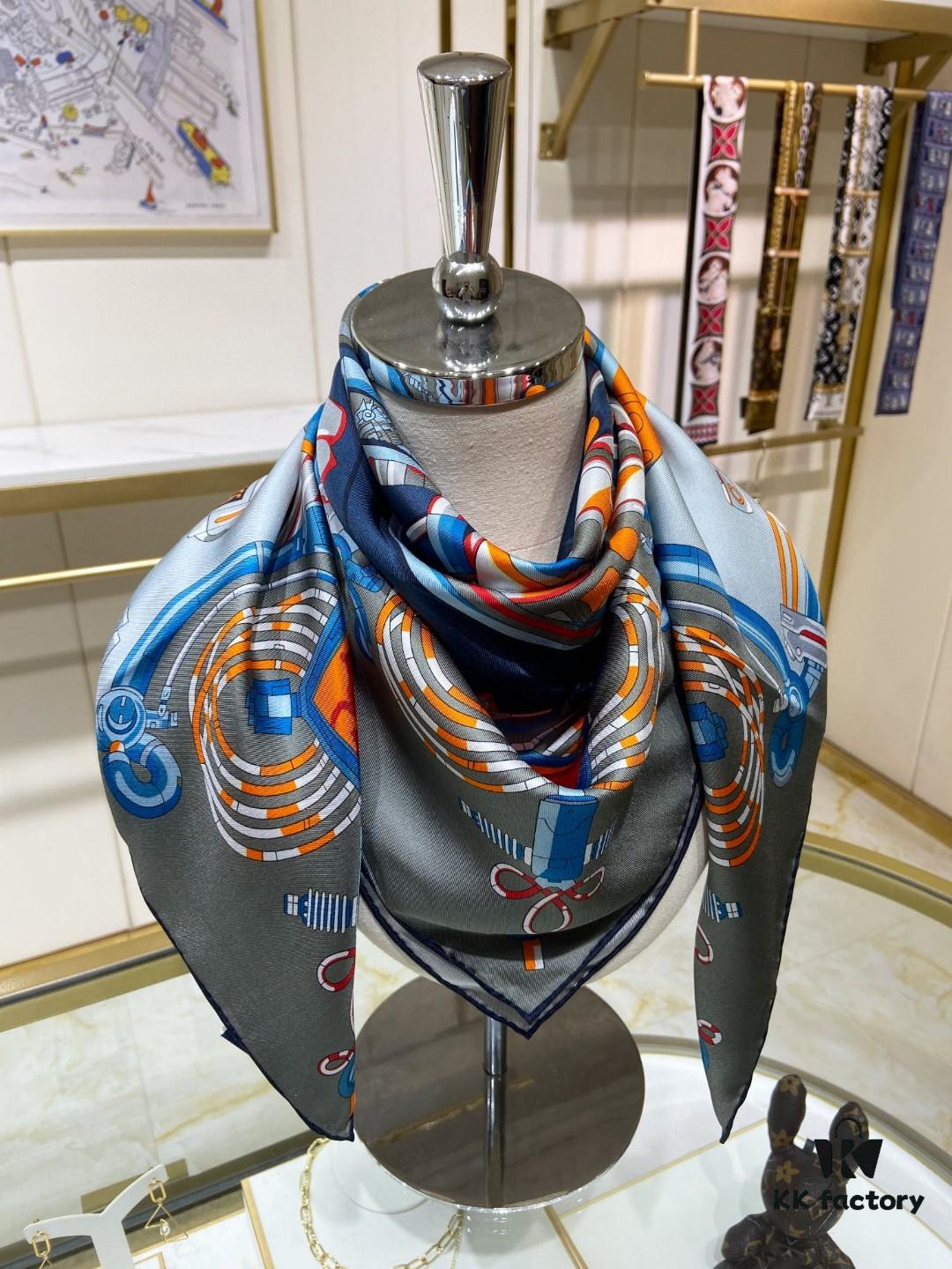 New Arrival💫 Hermès Single-Sided 100% Pure Silk Square Scarf, Top-Tier Craftsmanship, Highly Recommended!