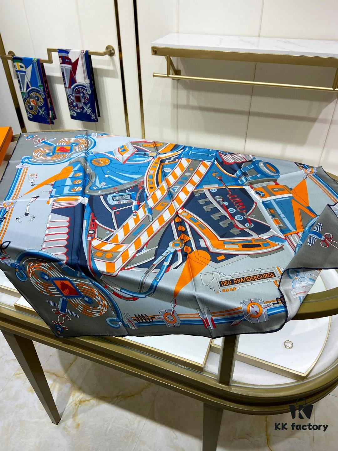 New Arrival💫 Hermès Single-Sided 100% Pure Silk Square Scarf, Top-Tier Craftsmanship, Highly Recommended!