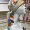 Luxury Custom Made Modern Era Double-Sided Solid Color 90% Silk Scarf